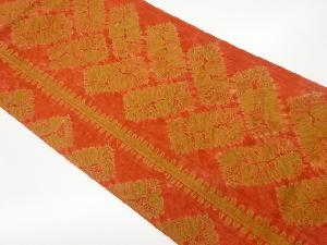 絞り抽象檜垣模様袋帯